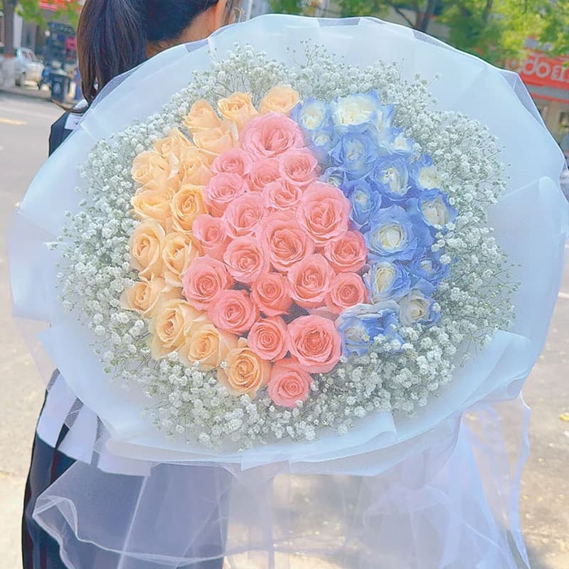 Dreamy goddess, 52 roses - Send birthday flowers to China
