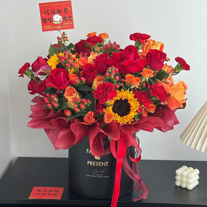 New residence brings full prosperity - Send carnations to China